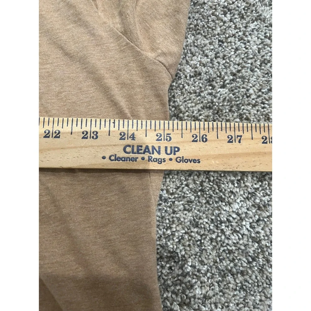 Polo Ralph Lauren Mens‎ XXL Tan Long Sleeve Cotton Jersey Polo Shirt Heathered